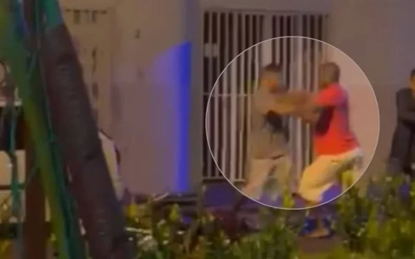 Imagem colorida de briga entre entregador e PM que terminou em morte - Metrópoles