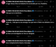Em publicação no X, Flora Matos faz críticas aos fãs de Luísa Sonza Em publicação no X, Flora Matos faz críticas aos fãs de Luísa Sonza