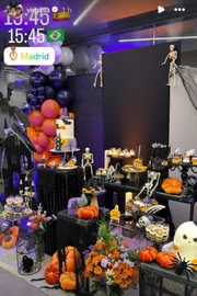 Influenciadora mostrou detalhes da festa temática