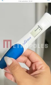 O teste de gravidez que teria sido enviada por Lary a Memphis Depay O teste de gravidez que teria sido enviada por Lary a Memphis Depay