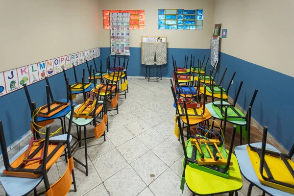 Brasília (DF) 06/08/24 Estrutura física da Creche Soletrar, em Itapoã, onde o então sócio, Ronaldo Santos de Novaes, abusava de crianças. Ronaldo foi preso ontem, segunda-feira, após expedição mandado de prisão preventiva Foto: VINÍCIUS SCHMIDT/METRÓPOLES @vinicius.foto