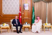 Presidente da Turquia, Recep Tayyip Erdoğan, e príncipe da Arábia Saudita, Bin Salman Presidente da Turquia, Recep Tayyip Erdoğan, e príncipe da Arábia Saudita, Bin Salman