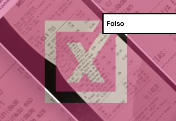 Imagem colorida de postagem falsa