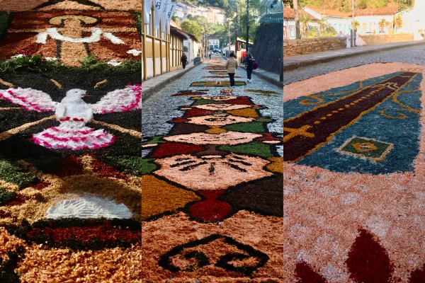 Tapetes de serragem em Ouro Preto (MG)