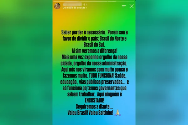 Prefeito de Saltinho, do PL, é acusado por crime de assédio eleitoral - destaque galeria Prefeito de Saltinho, do PL, é acusado por crime de assédio eleitoral - destaque galeria