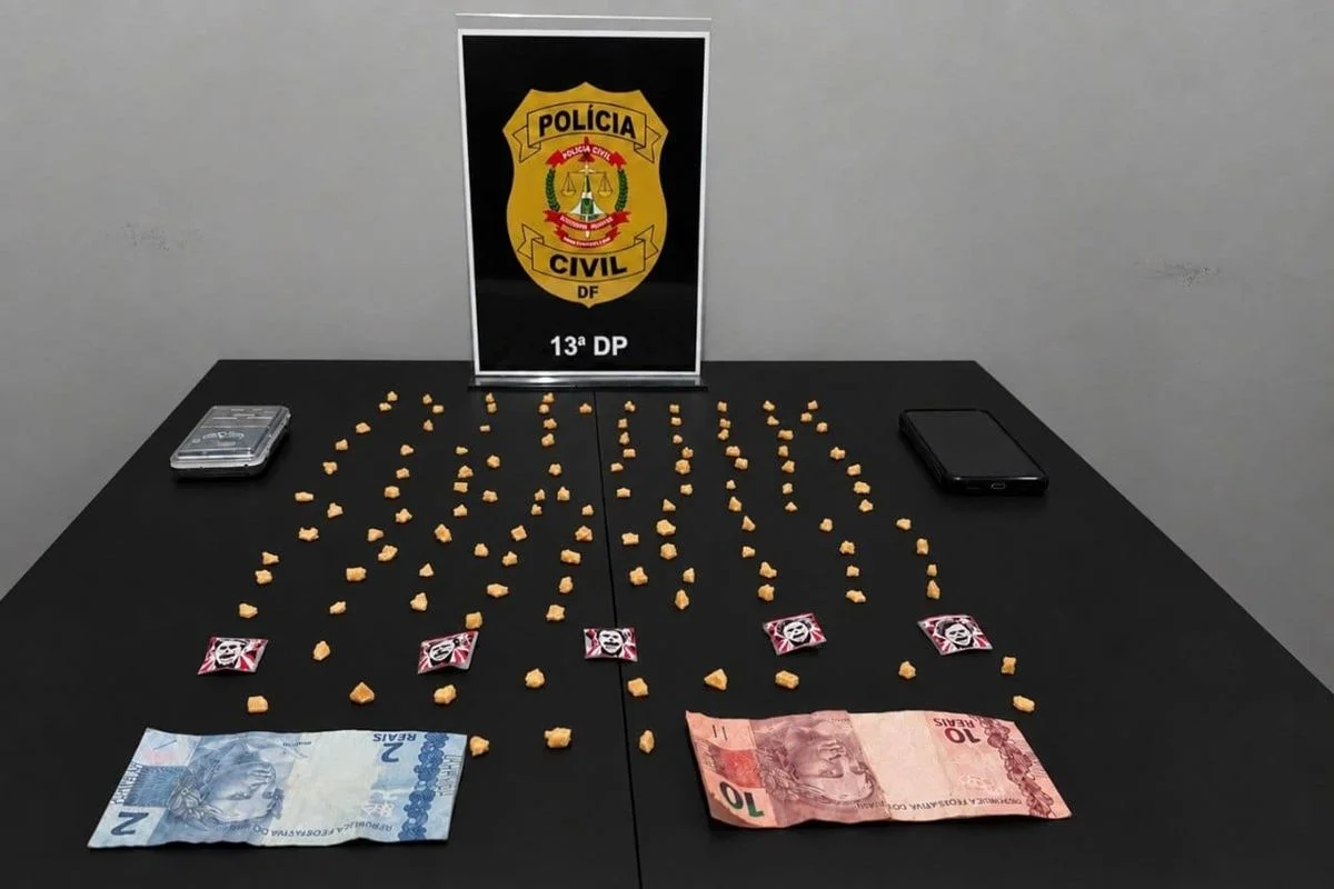 Homem é preso por vender crack perto de restaurante comunitário em Sobradinho