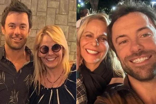 Kayky Brito com a mãe, Sandra Brito