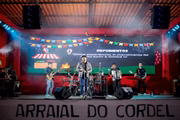 A banda ao vivo animou o público com clássicos do forró pé de serra