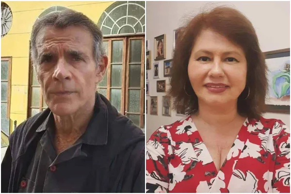 Montagem com as fotos de Mário Gomes e Narjara Turetta - Metrópoles