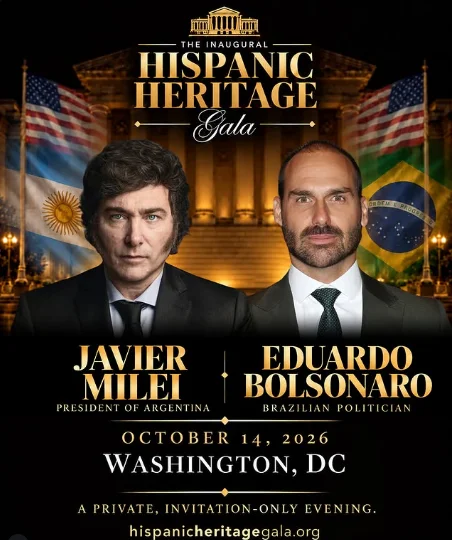 Eduardo Bolsonaro e Milei são convidados para mesmo evento nos EUA nesta 4ª - destaque galeria Eduardo Bolsonaro e Milei são convidados para mesmo evento nos EUA nesta 4ª - destaque galeria