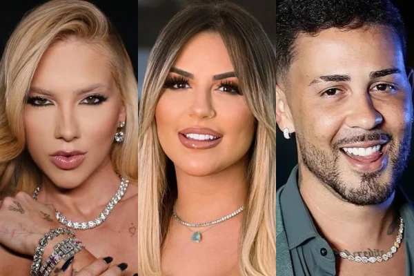 Montagem colorida de Virginia Fonseca, Deolane Bezerra e Carlinhos Maia - Metrópoles