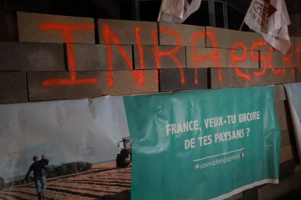 Imagem colorida de protesto na França - Metrópoles
