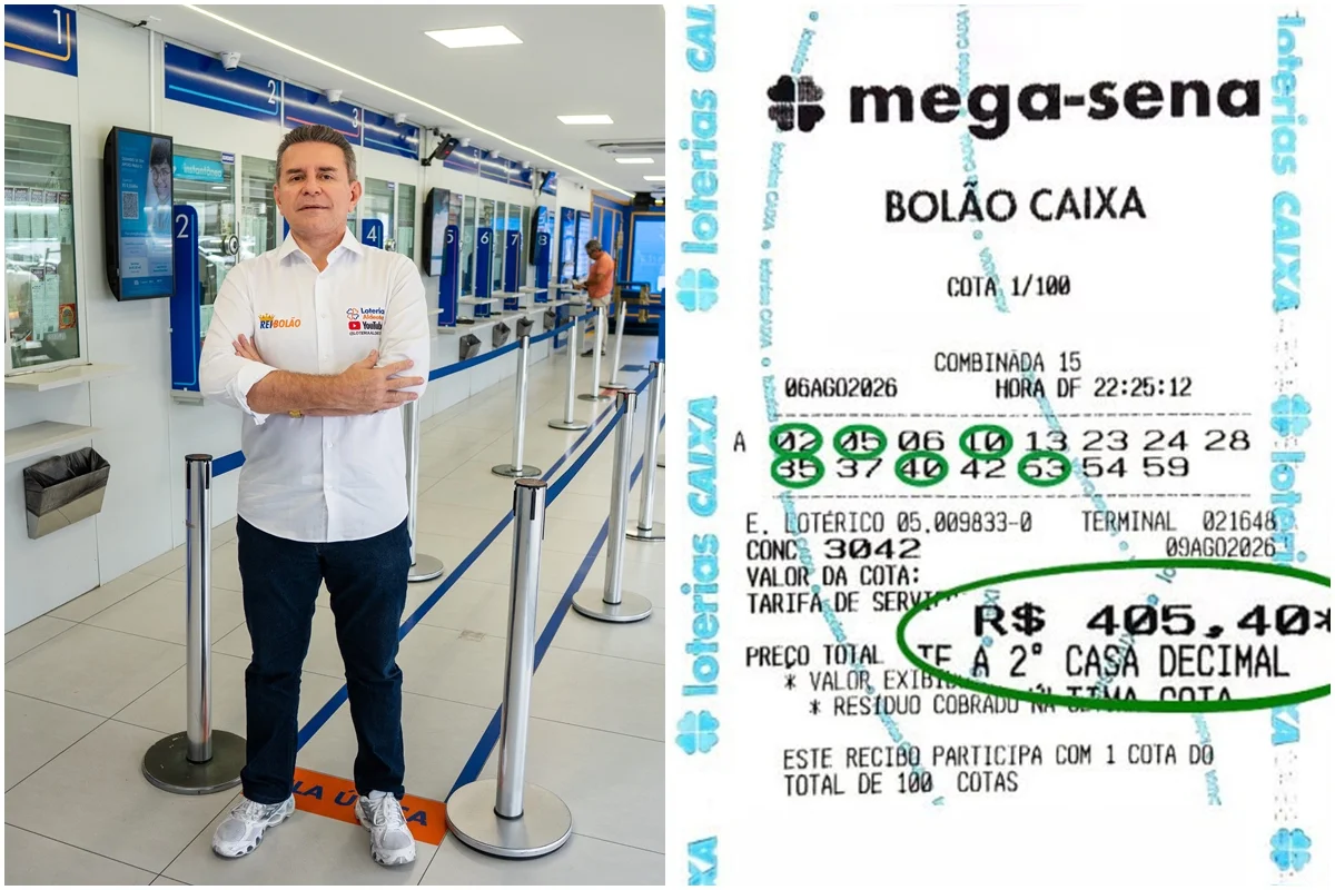 Rei do Bolão, da lotérica Aldeota, em Fortaleza (CE) Rei do Bolão, da lotérica Aldeota, em Fortaleza (CE)