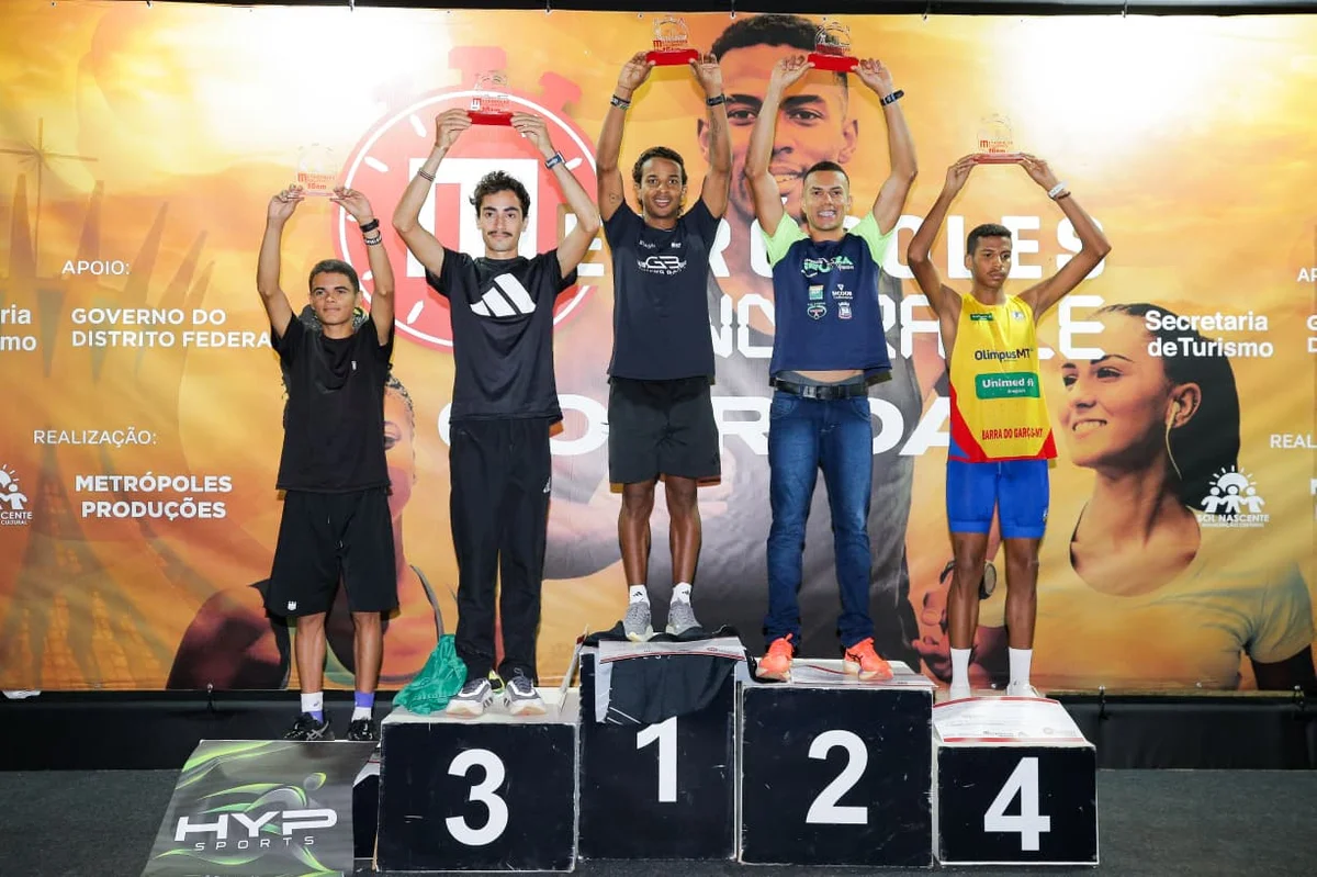 Pódio 16 km masculino Pódio 16 km masculino