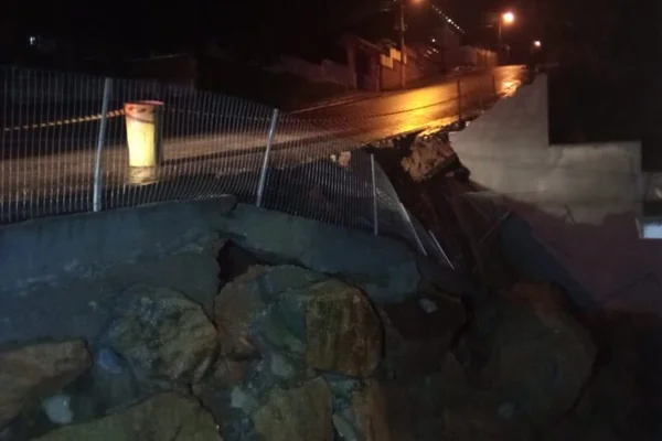 Foto colorida de estrago deixado por ciclone em Santa Catarina - Metrópoles