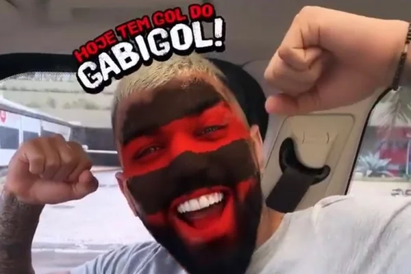 Instagram cria filtro e Gabriel se diverte: “Hoje tem gol do Gabigol”