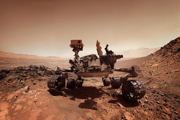 Imagem colorida de um rover da Nasa - Metrópoles