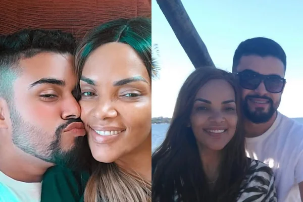 Montagem com fotos de Allan Soares e Flor de Lis