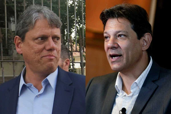 Tarcísio de Freitas e Fernando Haddad