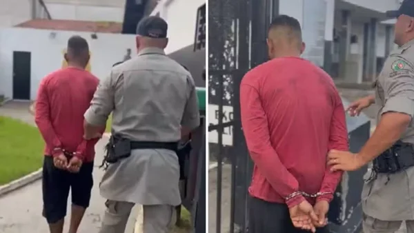 imagem colorida homem preso após arrastar mulher goias