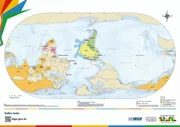 Inversão do eixo Norte-Sul do mundo, com Hemisfério Sul em primeiro plano (mapa do IBGE de 2025) Inversão do eixo Norte-Sul do mundo, com Hemisfério Sul em primeiro plano (mapa do IBGE de 2025)