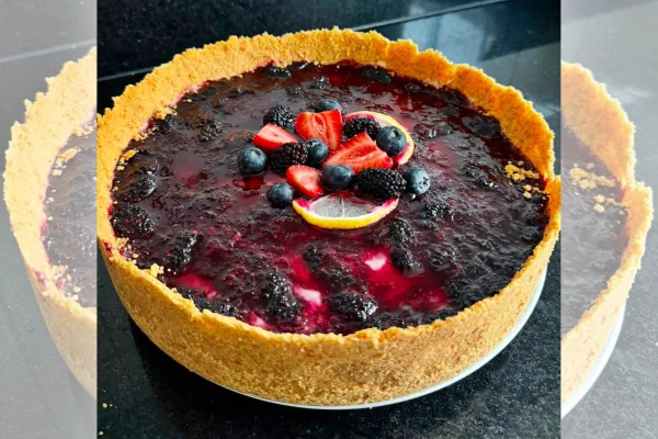 Torta de frutas vermelhas