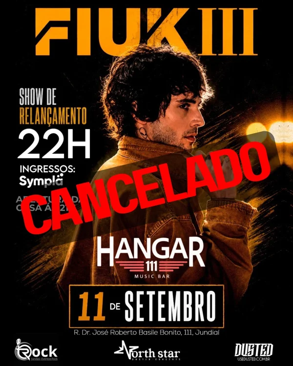 Show de Fiuk em Jundiaí, São Paulo, é cancelado pela produtora de eventos - destaque galeria