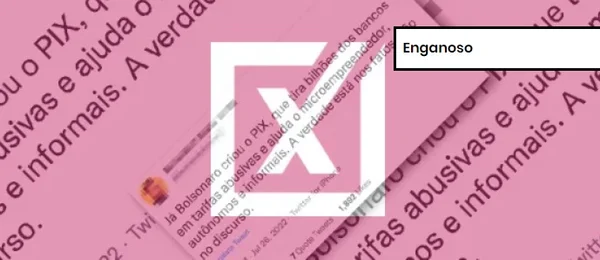 Publicação com etiqueta de conteúdo enganoso