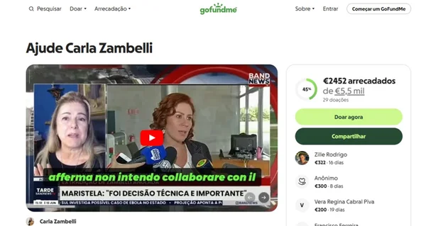 Temendo Moraes, Zambelli cria vaquinha em plataforma americana - destaque galeria Temendo Moraes, Zambelli cria vaquinha em plataforma americana - destaque galeria