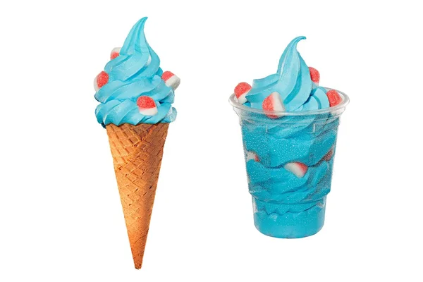 Bob’s lança sorvete azul sabor chiclete com balas Fini
