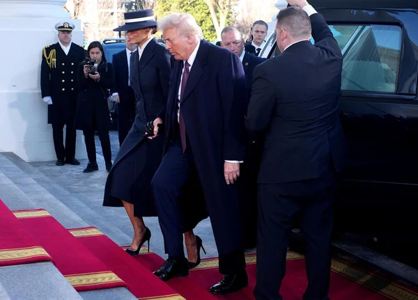 Melania Trump e o presidente eleito dos EUA, Donald Trump