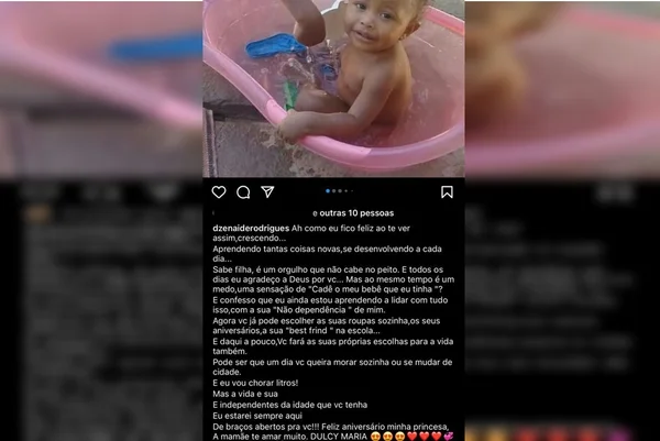 Mãe que matou filha publicou mensagem de aniversário: “Estarei sempre aqui”