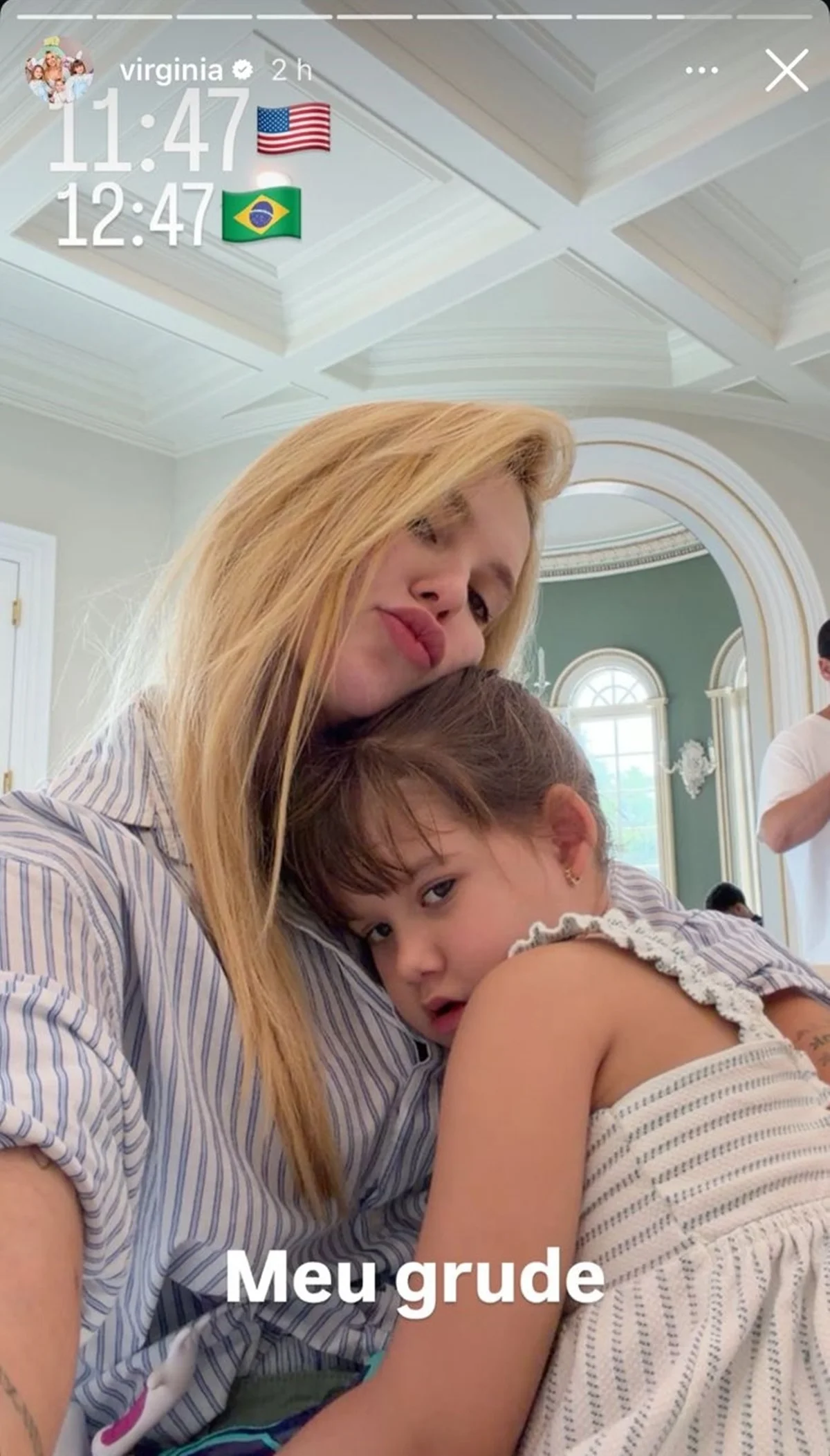 Virginia e Maria Alice na mansão de Vini Jr. em Nova Jersey Virginia e Maria Alice na mansão de Vini Jr. em Nova Jersey