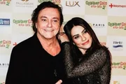 Cleo Pires e Fábio Jr. posam durante evento