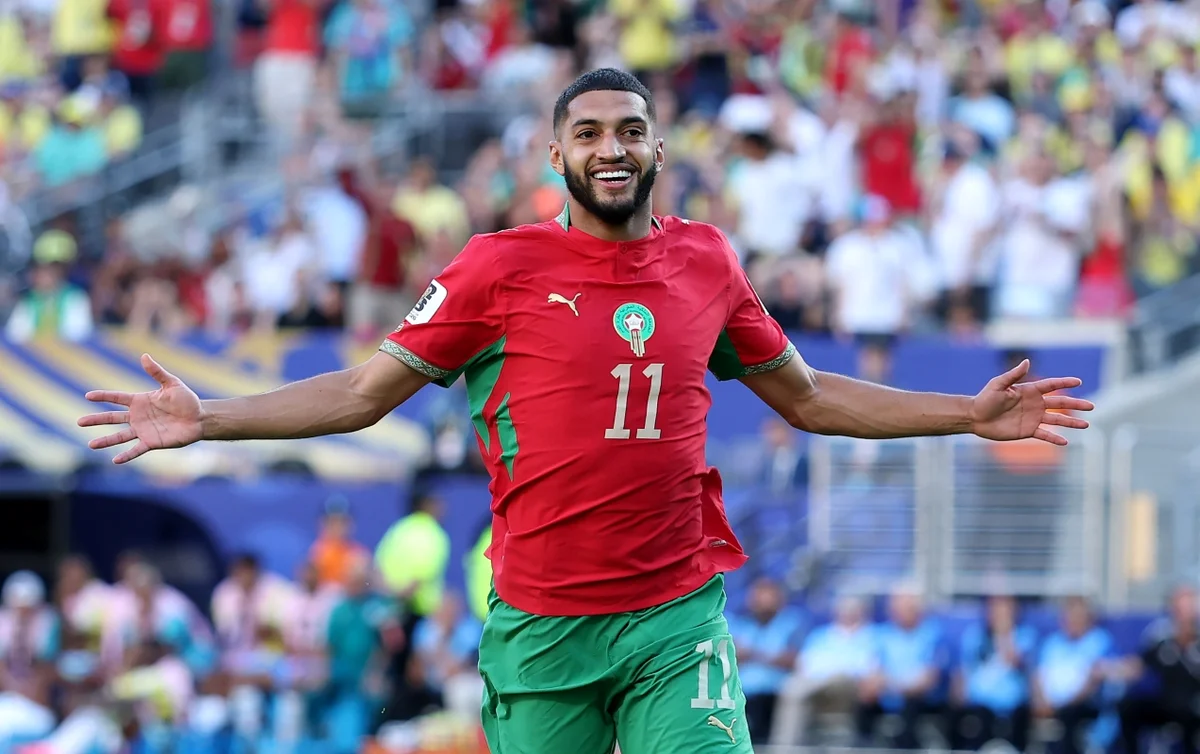 Saibari comemora gol diante da Seleção Brasileira Saibari comemora gol diante da Seleção Brasileira