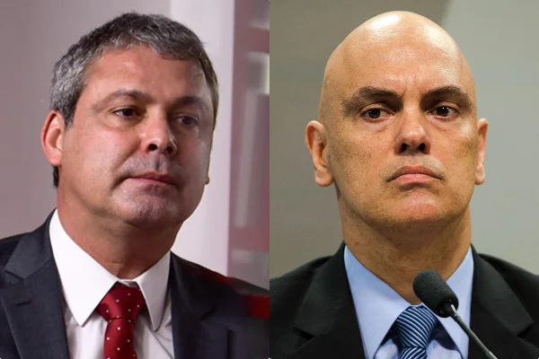 Líder do PT e Alexandre de Moraes