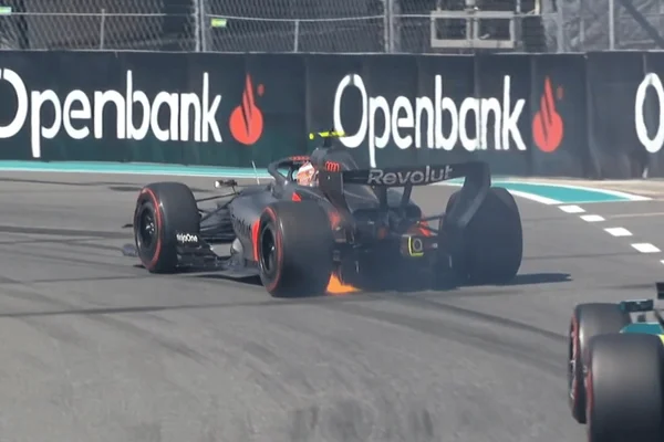 Carro de Gabriel Bortoleto pega fogo no GP de Miami
