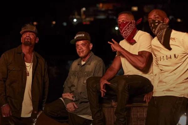Foto colorida de integrantes do Racionais MC's, grupo de rap homenageado com o título Doutor Honoris Causa pela Unicamp. - Metrópoles