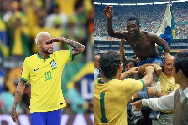 Neymar está próximo de igualar recorde de Pelé na Seleção Brasileira