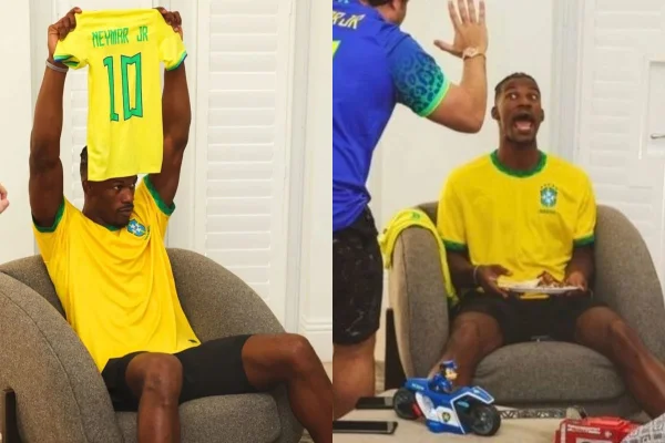 Astro da NBA aparece torcendo para o Brasil na estreia da Copa