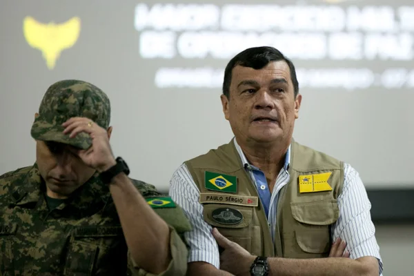 O novo ministro da Defesa, general Paulo Sérgio Nogueira, em seu primeiro evento público, em 05/04/22