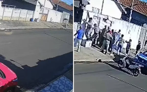imagem colorida pm salva avo e neta ataque pitbull