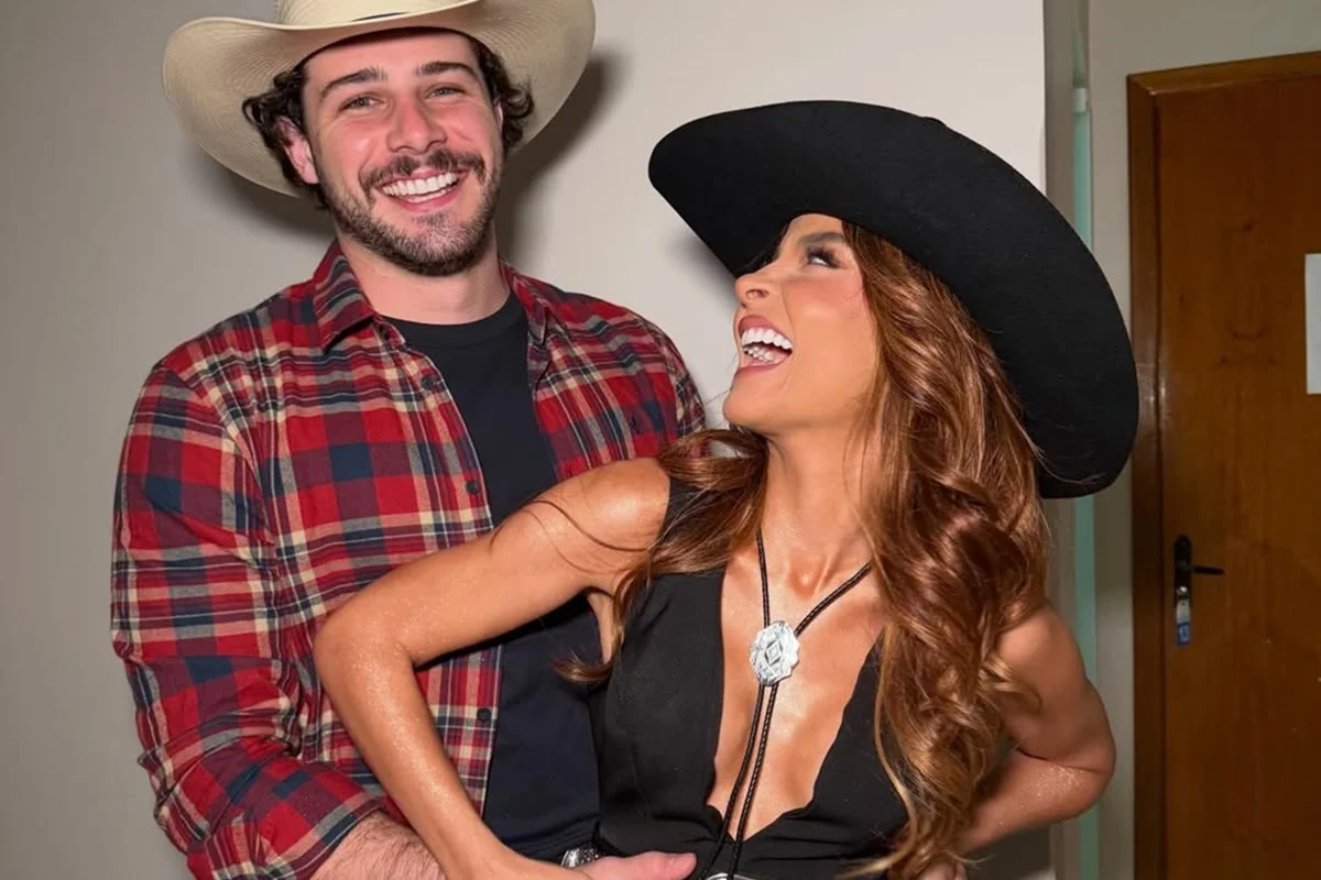 Maiara e Felipe Cavalliere posam juntos e sorridentes nas redes sociais Maiara e Felipe Cavalliere posam juntos e sorridentes nas redes sociais