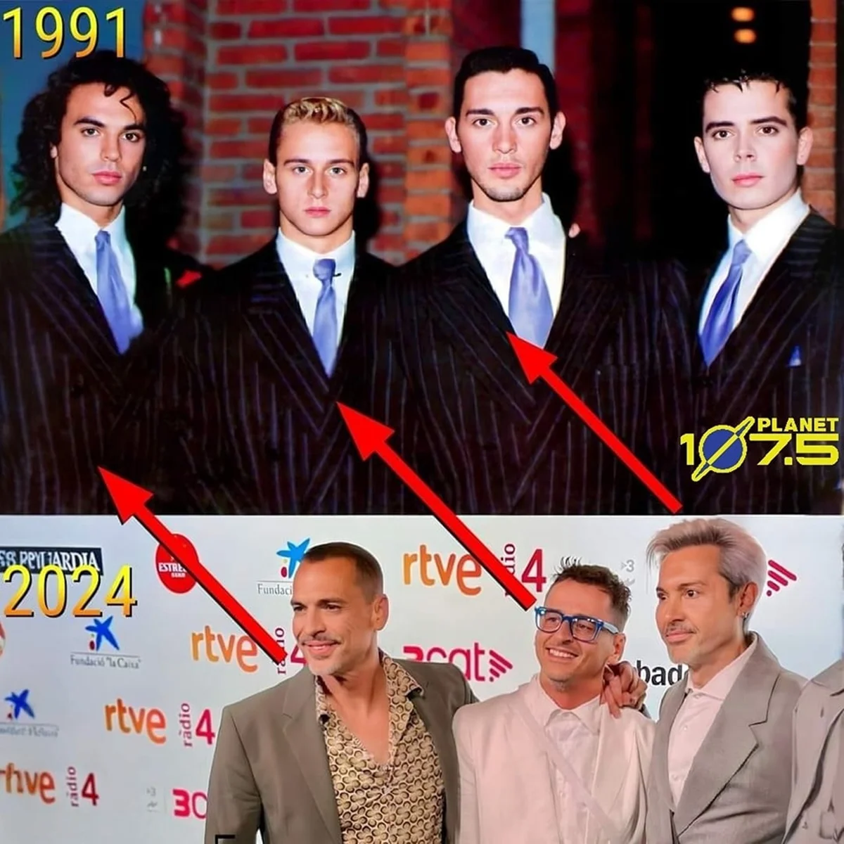 Antes e depois de alguns ex-integrantes do Locomía Antes e depois de alguns ex-integrantes do Locomía