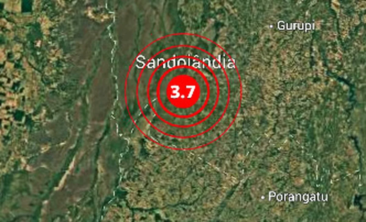 Imagem colorida mostra terremoto no Tocantins - Metrópoles