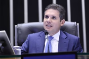 O presidente da Câmara, Hugo Motta