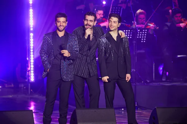 Trio Il Volo brilha e encanta Camarote Metrópoles com show espetacular