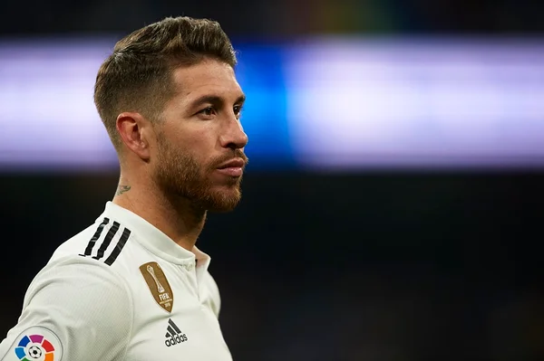 Sergio Ramos em jogo do Real Madrid