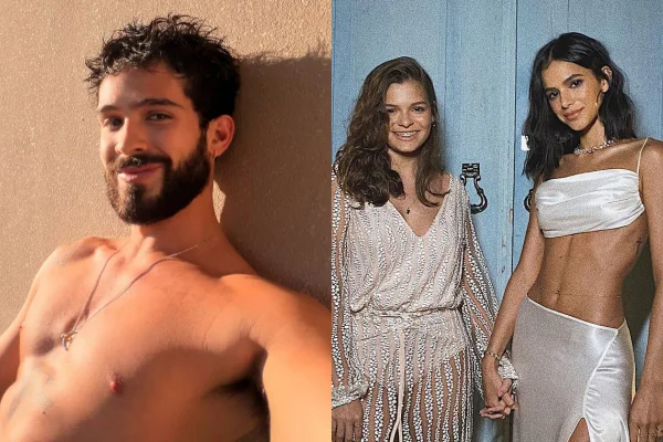 Montagem colorida de João Guilherme, Luana Marquezine e Bruna Marquezine - Metrópoles