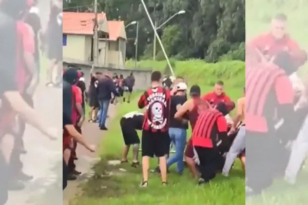 Briga entre torcedores nos Paraná